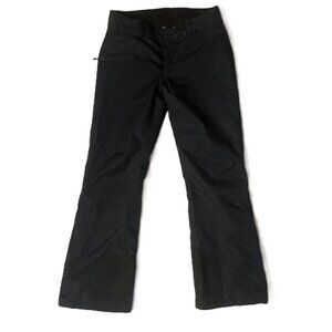 Obermeyer Malta Ski Snow Pants Women's 10 Black Insulated Zip Pocket 15022